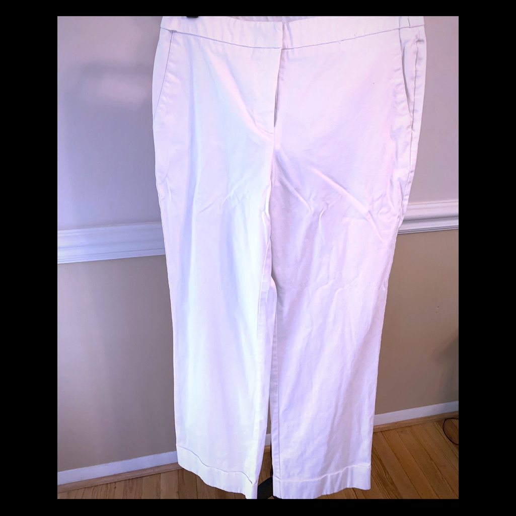 Cuffed White PantsSize 8 Cuffed White PantsSize 8